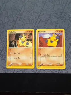 Pokemon: Makuhita #56/109 & Makuhita #58/109 EX Ruby & Sapphire 2003 - NM - I165 - Image 1