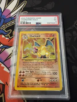 2000 Pokemon Charizard Holo Base Set 2 PSA 5 - Image 1