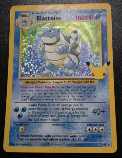 Blastoise 2/102 Holo Celebrations Classic Collection Pokemon b - Image 1