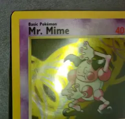 Rare Holographic Pokemon Jungle Set Mr. Mime 6/64 (Unlimited, English) - Image 2