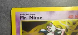 Rare Holographic Pokemon Jungle Set Mr. Mime 6/64 (Unlimited, English) - Image 3