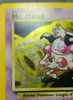 Rare Holographic Pokemon Jungle Set Mr. Mime 6/64 (Unlimited, English) - Image 5