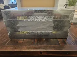 Pokemon TCG Mega Charizard X Ex Ultra Premium Collection UPC SEALED LOT OF 2 - Image 2