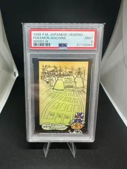 1998 Pokemon Japanese Vending Series III Pokemon Machine PSA 9 Mint - Image 3