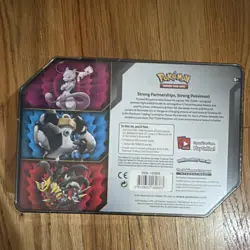 Pokemon Power Partnership Tin Box Mewtwo Mew GX Promo 2019 - Image 2