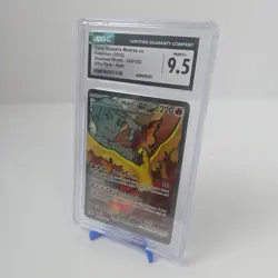 2025 Pokemon Destined Rivals Team Rocket’s Moltres ex 208/182 CGC 9.5 Mint+ - Image 1