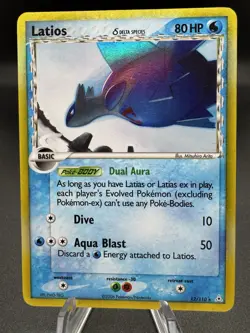 Pokemon TCG Latios 12/110 Holon Phantoms Delta Species Holo Rare - HP/Damaged - Image 1