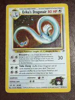 Erika's Dragonair 4/132 Gym Heroes Holo 2000 Pokemon - Image 1
