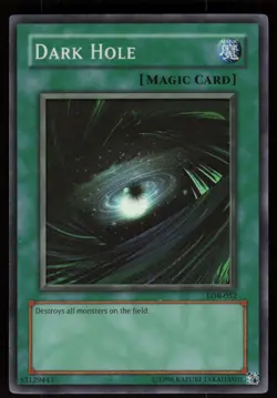 Dark Hole LOB-052 Super Rare Legend of Blue Eyes White Dragon Yu-Gi-Oh - Image 1