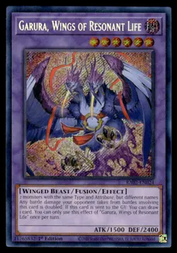 Yu-Gi-Oh TCG #RA02-EN024 Garura, Wings of Resonant Life ScR NM - Image 1