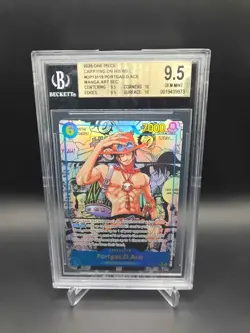 BGS 9.5 OP13-119 Portgas D Ace Manga Alt Art Parallel One Piece English - Image 1