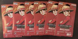 One Piece TCG Carrying On His Will Sleeved Booster Pack OP-13 English Lot Of 6 - Image 1