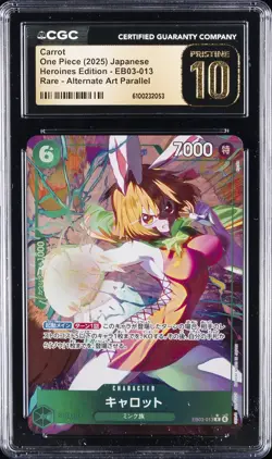 2025 ONE PIECE JPN HEROINES ED #EB03-013 CARROT CGC 10 PERFECT - Image 1
