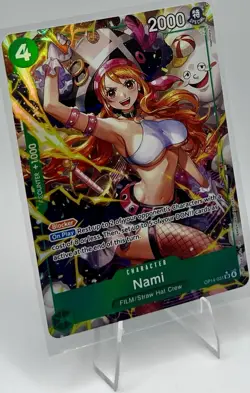 One Piece TCG Nami OP14-031 Special Art Holo Character Blocker NM - Image 3