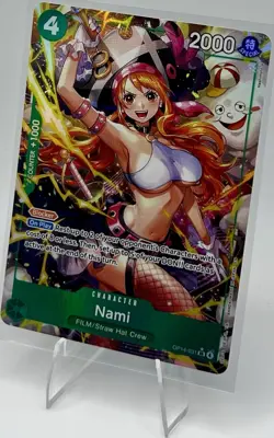 One Piece TCG Nami OP14-031 Special Art Holo Character Blocker NM - Image 5