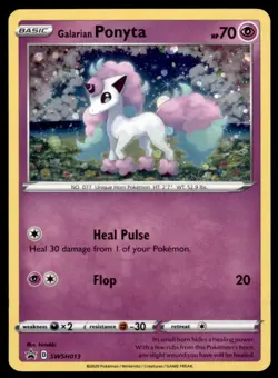 GALARIAN PONYTA SWSH013 | NM - BLACK STAR PROMO - POKEMON CARDS TCG ENGLISH - Image 1