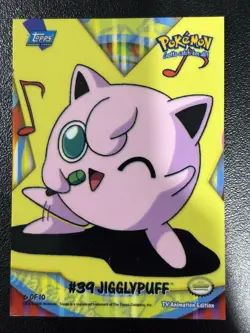 Jigglypuff TOPPS 2000 Pokemon: TV Series 2 Sticker Card #6 of 10 LP - Image 1