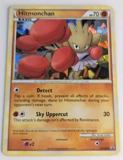 Hitmonchan HGSS24 HeartGold & SoulSilver Cracked Ice Holo Promo Pokemon Card MP - Image 1