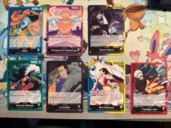 Complete Set Of All 7 Leaders OP14 One Piece Cards Fresh From Packs - Image 1