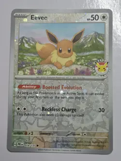 Eevee - (Pokemon Day 2025) (Reverse Cosmos Holo) 074/131 Miscellaneous Cards... - Image 1