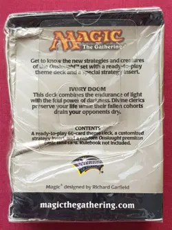Magic The Gathering ONSLAUGHT IVORY DOOM Damaged Sealed Theme Deck MTG - Image 2