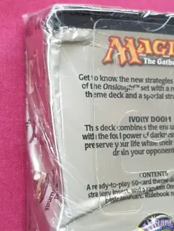 Magic The Gathering ONSLAUGHT IVORY DOOM Damaged Sealed Theme Deck MTG - Image 3