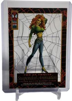 1994 Marvel Spider-Man Suspended Animation Mary Jane #2 Of 12 W/Top Loader - Image 2