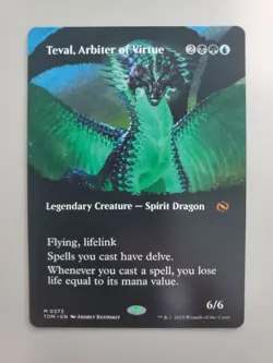 MTG Teval, Arbiter of Virtue Tarkir: Dragonstorm Borderless Mythic - Image 1