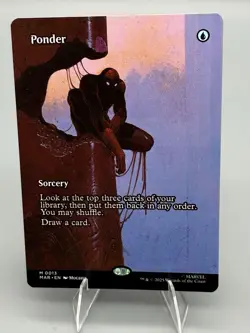 Ponder (borderless) M/NM Magic: The Gathering MTG Marvel Universe - Image 1