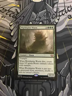MTG x1 Worldspine Wurm Commander: Duskmourn: House of Horror Regular - NM - Image 1