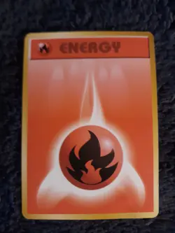Fire Energy Base Set Japanese Pokemon Card. - Image 1