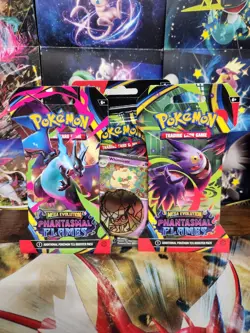 Sealed Pokemon TCG 10 Pack Lot 151 DESTINED RIVALS PHANTASMAL FLAMES OBSIDIAN FL - Image 5