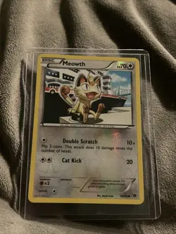 Pokemon TCG Meowth Reverse Holo Card 80/99 Next Destinities - Image 1