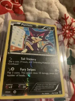 Pokemon TCG Purrloin Reverse Holo 82/135 Plasma Storm - Image 1