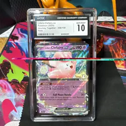 Lillie's Clefairy ex 056/159 - CGC Gem Mint 10 - Journey Together - Pokemon TCG - Image 1