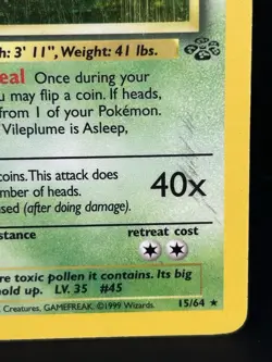 Vileplume 15/64 - Jungle Holo Rare Pokemon TCG WOTC 1999 - Image 4
