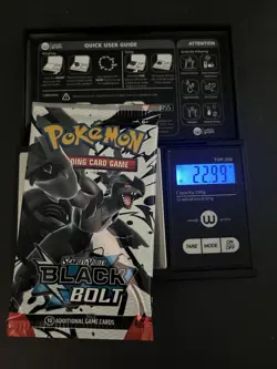 Heavy 22.99G Pokemon TCG SV 10.5 Black Bolt Booster Pack Sealed! - Image 1