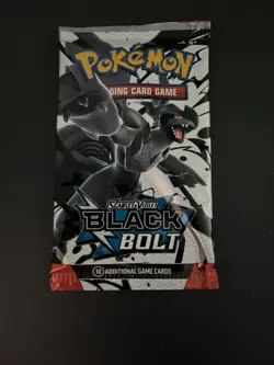 Heavy 22.99G Pokemon TCG SV 10.5 Black Bolt Booster Pack Sealed! - Image 2