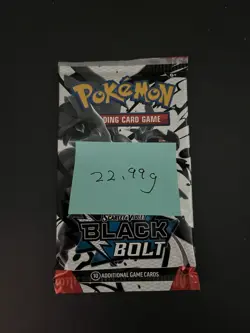 Heavy 22.99G Pokemon TCG SV 10.5 Black Bolt Booster Pack Sealed! - Image 3