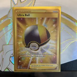 Pokemon TCG Brilliant Stars Ultra Ball Gold Card Secret Rare 186/172 *MINT* - Image 1