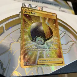 Pokemon TCG Brilliant Stars Ultra Ball Gold Card Secret Rare 186/172 *MINT* - Image 2