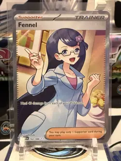 Pokemon TCG Fennel Full Art 162/086 Black Bolt English NM CS - Image 1
