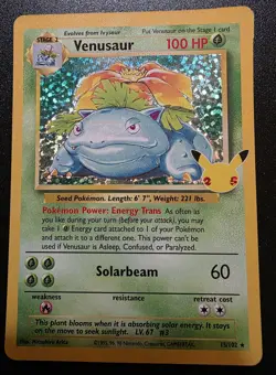 Venusaur Holo 15/102 Celebrations Classic Collection Pokemon 2021 - Image 1