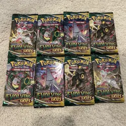Pokemon Evolving Skies 8 Booster Packs **SEALED/From ETB** - Image 1