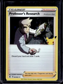 2021 Pokemon SWSH Celebrations Professor's Research: Professor Oak #023/025 - Image 1