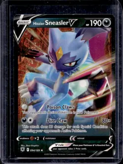 2022 Pokemon SWSH Astral Radiance Hisuian Sneasler V #094/189 - Image 1