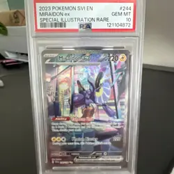 Pokemon Miraidon ex 244/198 Scarlet & Violet Special Illustration Rare PSA 10 - Image 1