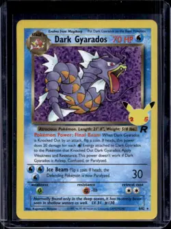 2021 Pokemon SWSH Celebrations Dark Gyarados Classic Collection #8/82 - Image 1