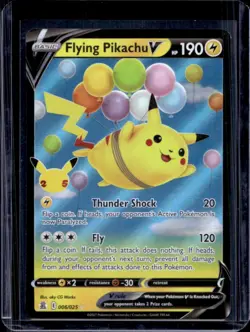2021 Pokemon SWSH Celebrations Flying Pikachu V #006/025 - Image 1