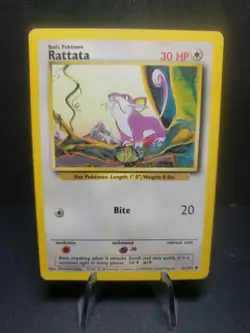 RATATTA - 61/102- BASE SET 1999 WOTC POKEMON UNLIMITED - HP #3 - Image 1